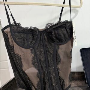 Urban Outfitters Black Lace corset